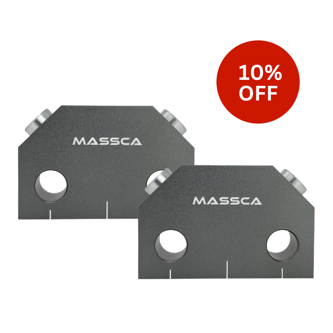Massca Dowel Jig X - For Angled Dowel Joints (Pack of 2)