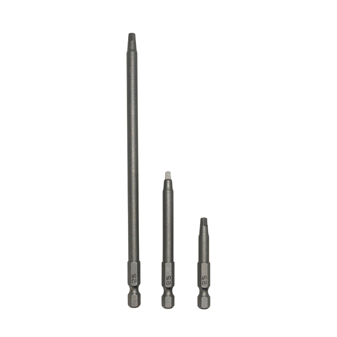Massca No.2 Square Driver Bit Set 3 Sizes Massca Products