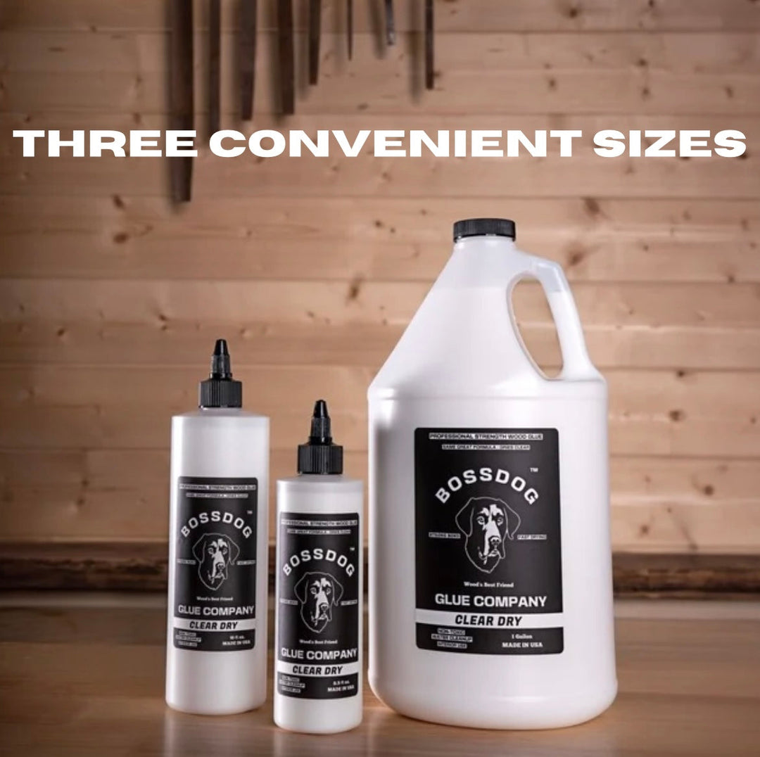 Wood Glue Double Dog Deal Multi-Pack - BROWN and TAN - 1 Gallon BOSSDOG Glue Company