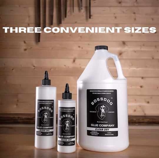 Wood Glue Double Dog Deal Multi-Pack - BROWN and TAN - 1 Gallon BOSSDOG Glue Company