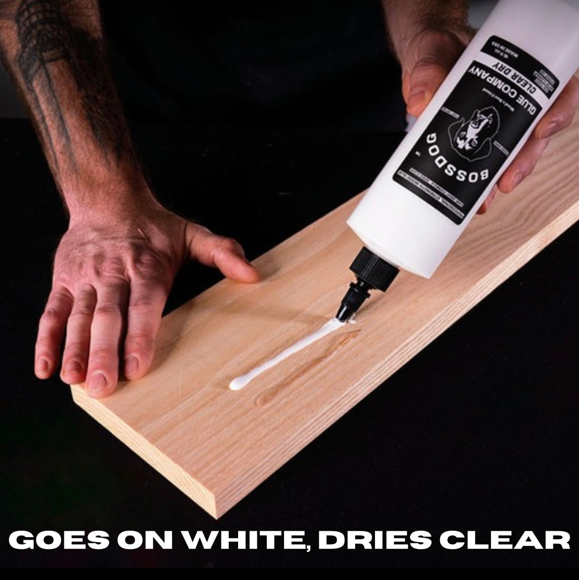 8.5 fl oz Clear Dry BOSSDOG Wood Glue