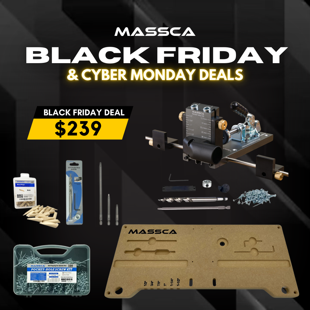 Massca Pocket Hole Jig Mounting System Bundle  # 3