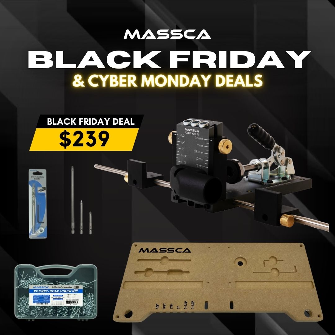 Massca Pocket Hole Jig Mounting System Bundle  # 3