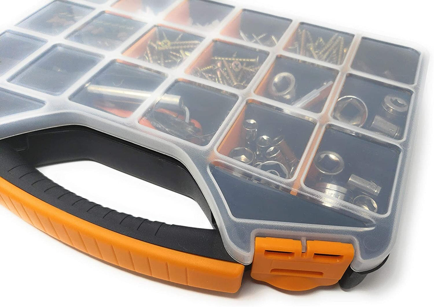 Hardware Organizer box with dividers - 18 Compartments.