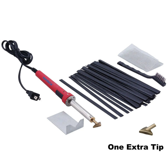 Plastic Welding Kit 80 Watts with Welder, Rods, Reinforcing Mesh.