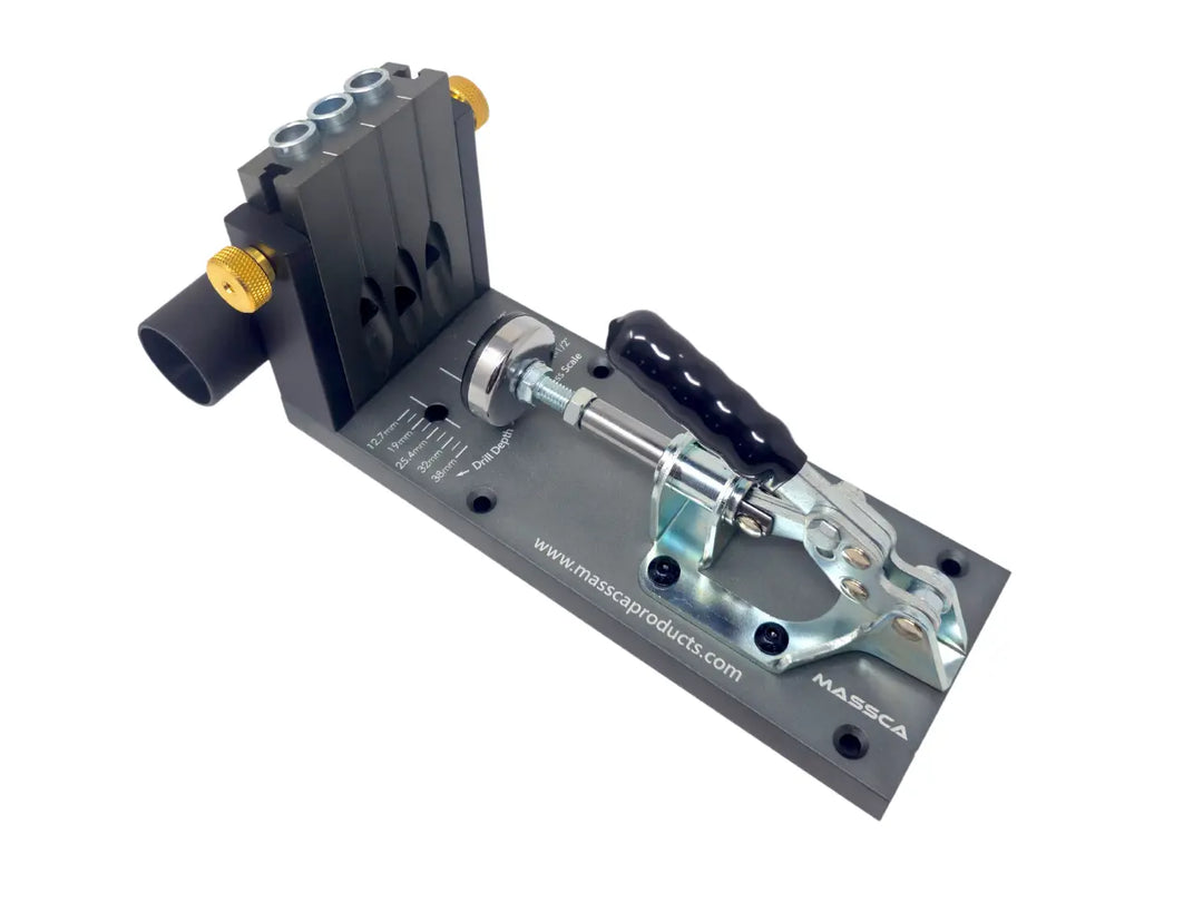 Massca M1 Aluminum Pocket Hole Jig System  (Upgraded Triple Pilot Hole ) Massca products