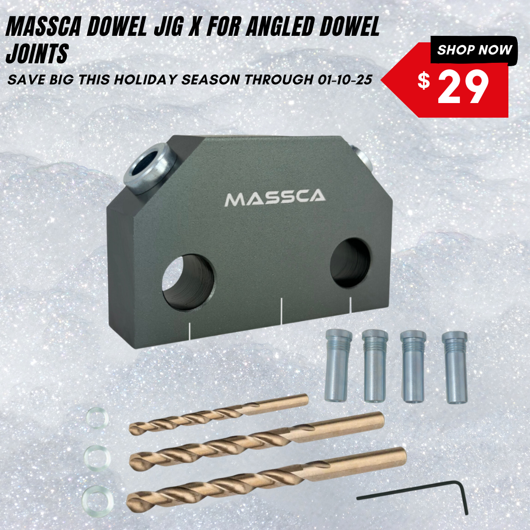 Massca Dowel Jig X For Angled Dowel Joints