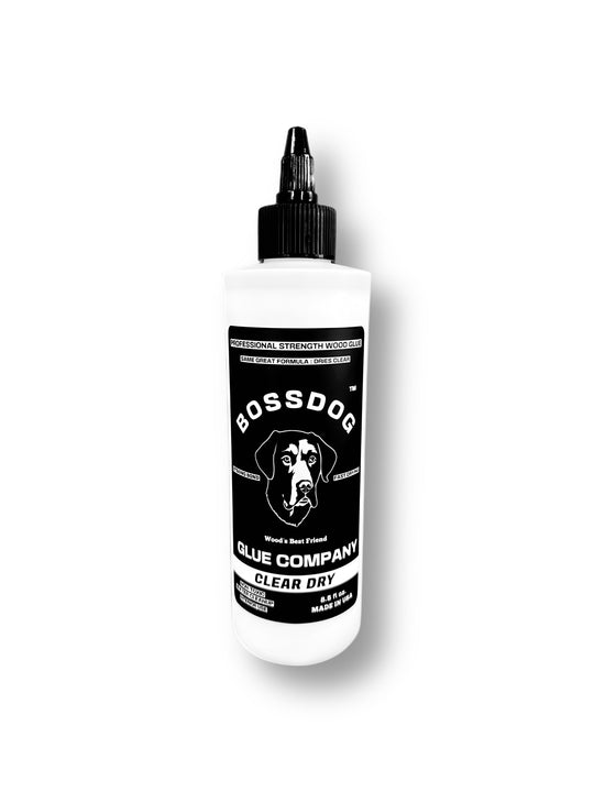 CLEAR DRY Wood Glue BOSSDOG Glue Company