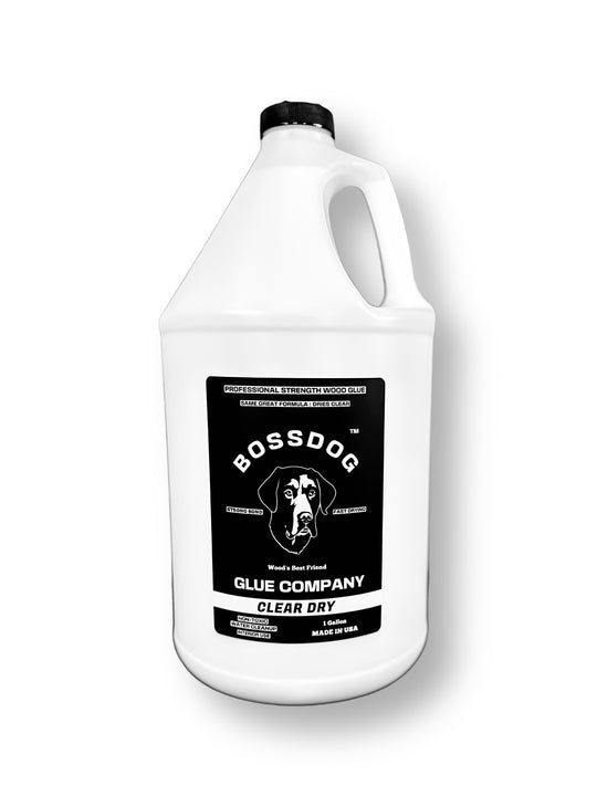 CLEAR DRY Wood Glue BOSSDOG Glue Company