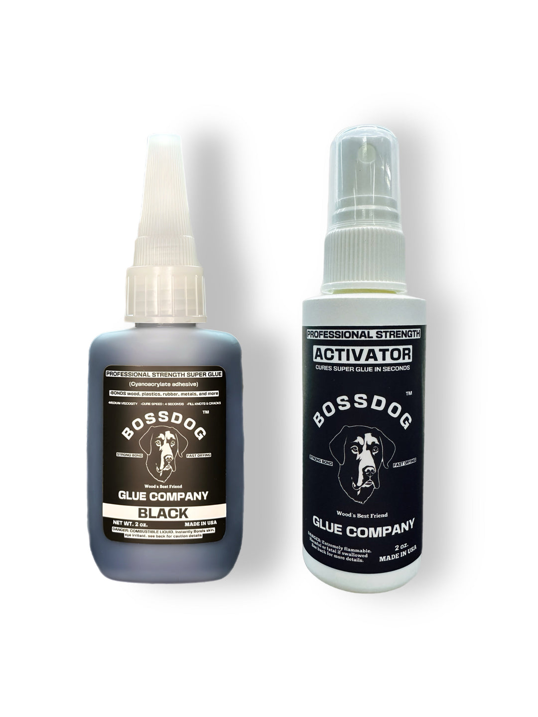 Super Glue + ACTIVATOR Bundle - 2 fl oz BOSSDOG Glue Company