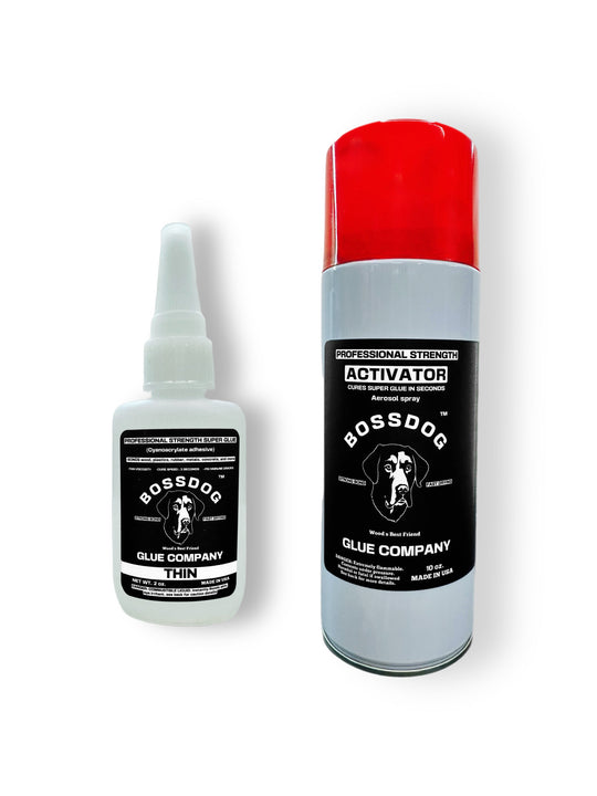 Super Glue + ACTIVATOR Bundle - 2 fl oz + 10 fl oz BOSSDOG Glue Company