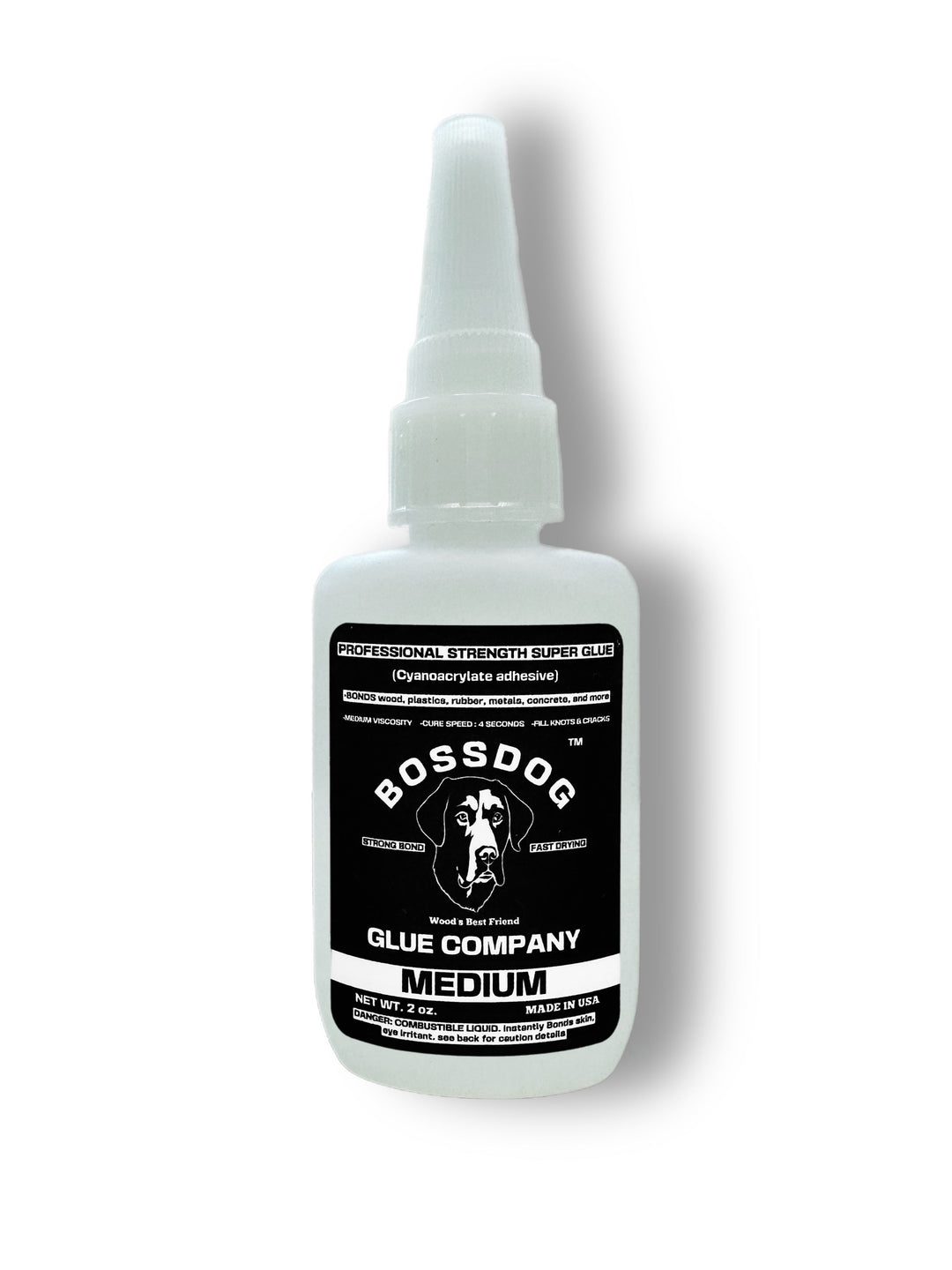 Professional Strength MEDIUM Super Glue BOSSDOG Glue Company