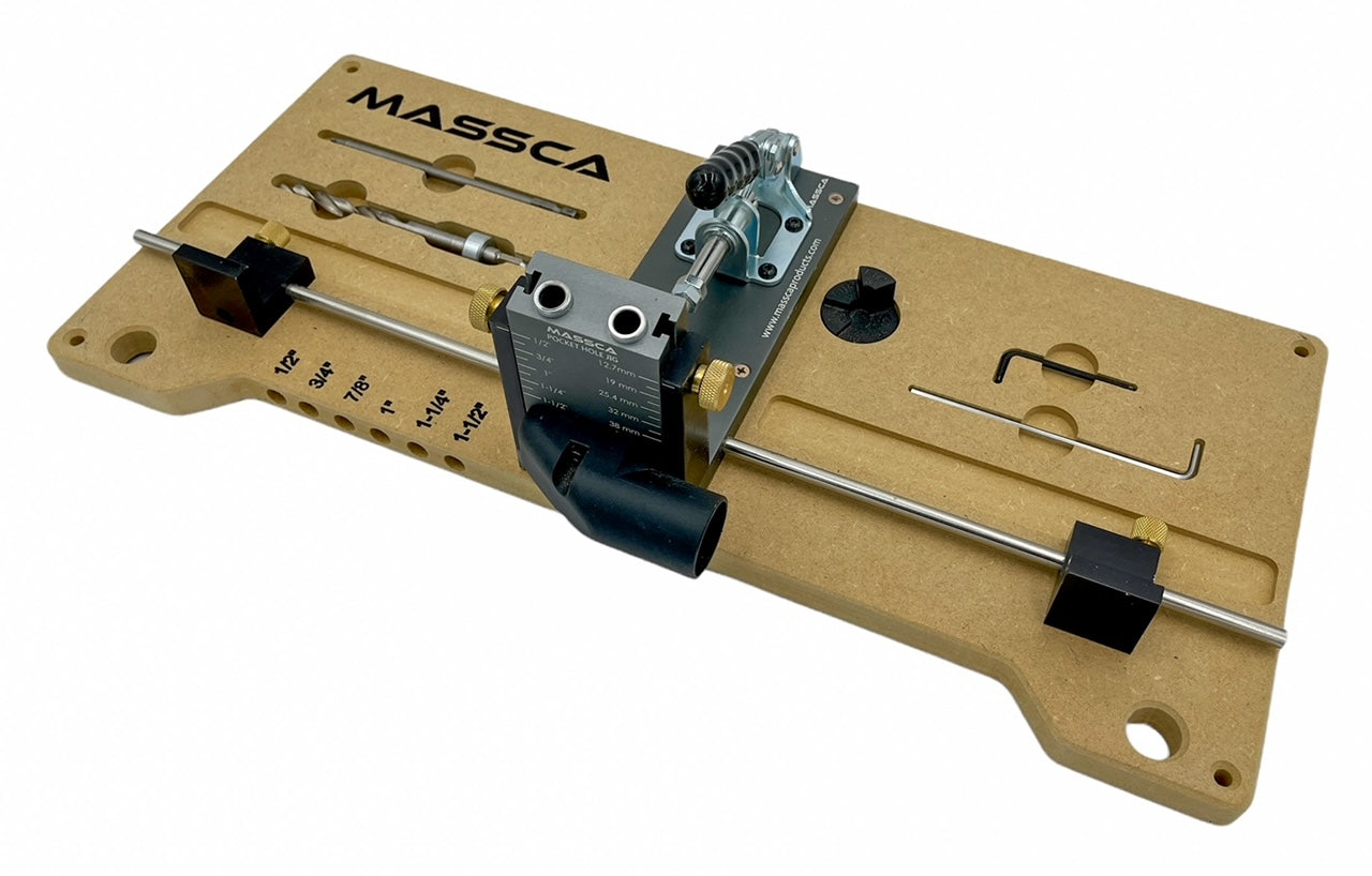 Massca Pocket Hole Jig Mounting System Bundle  # 3. ( Buy Now - Pre-Order - We will fulfill the order May 30 )