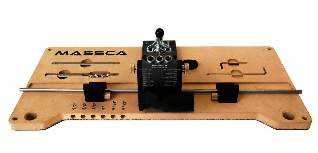 Massca M2 Pocket Hole Jig + Mounting board bundle