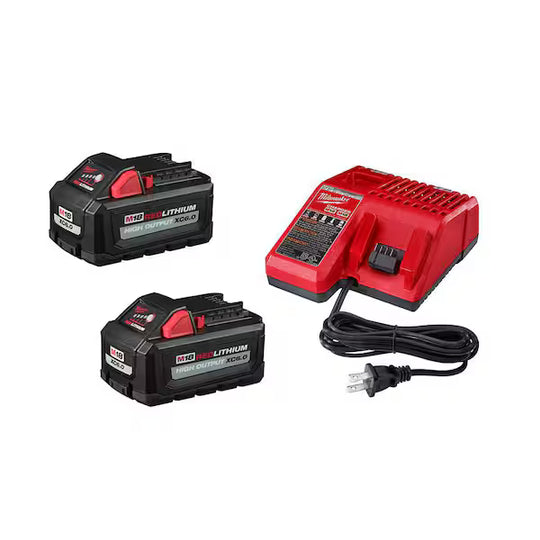 M18 18-Volt Lithium-Ion High Output Starter Kit with Two 6.0 Ah Battery and Charger MSRP $350 +Tax