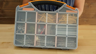 Hardware Box Storage | 18 Compartments