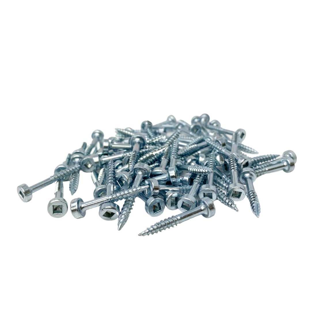 1'' Fine Thread #6 Zinc Pocket Hole Screws - 200 Screws