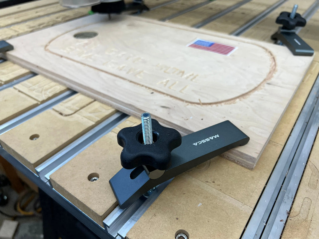 Massca Hold Down Clamp T-Track For Routers CNCs Drill Presses Pack of 2 Massca products