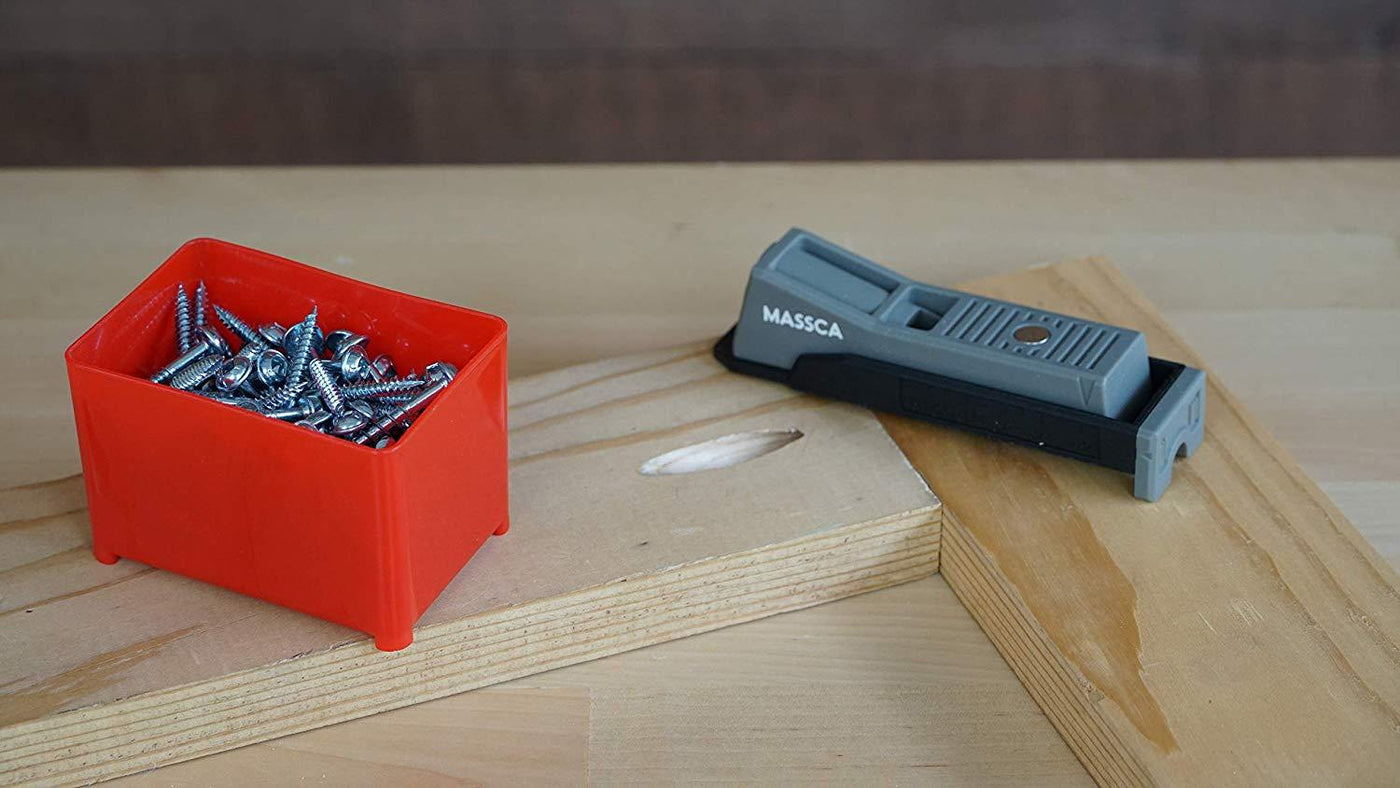 Massca Single Pocket-Hole Jig. Includes a Single Massca Pocket-Hole Jig, Drill Bit, Stop Collar, and Hex Key. Perfect for DIY projects and woodworking builds. Easy to use and take on the go or to the job site.