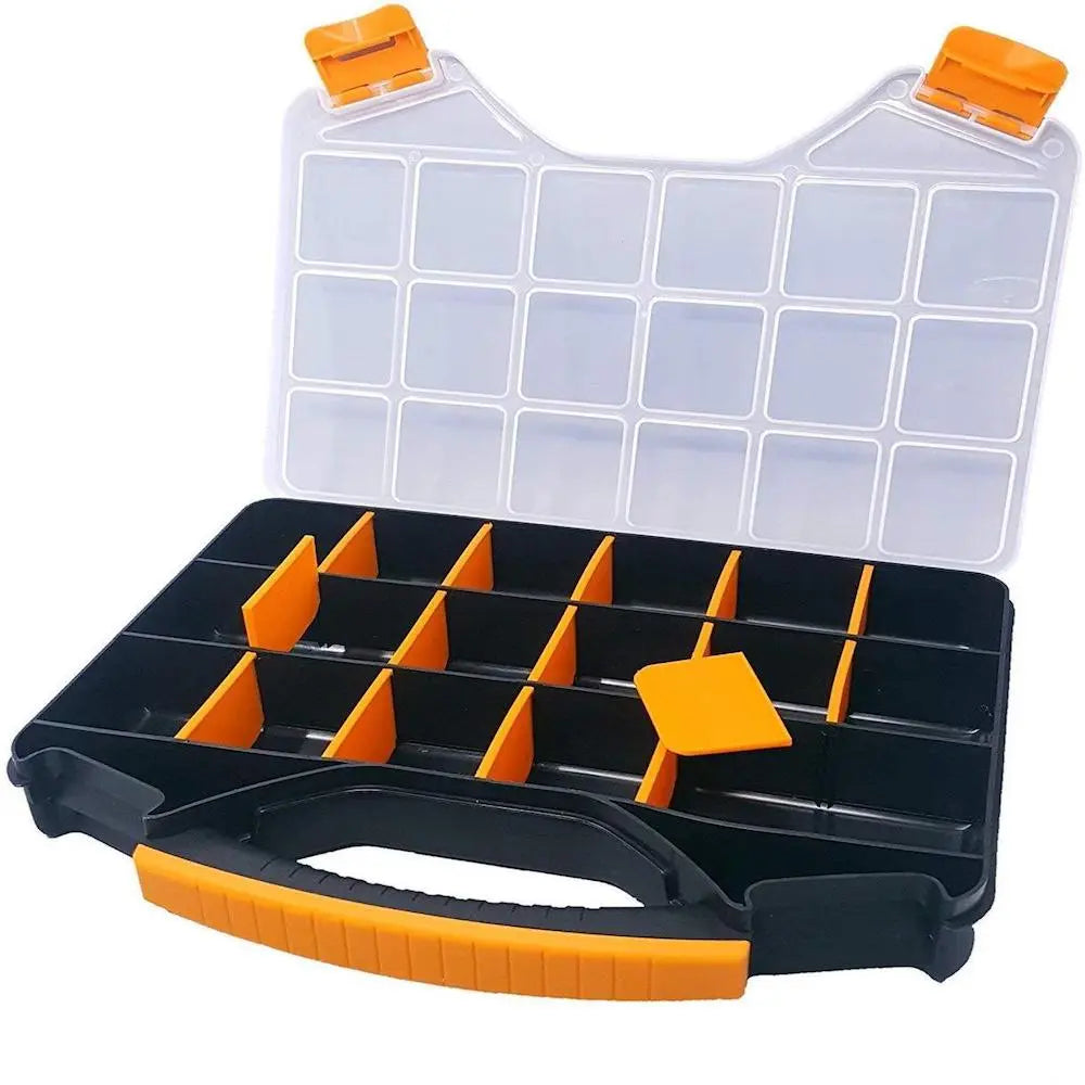 Hardware Organizer box with dividers - 18 Compartments. Massca products