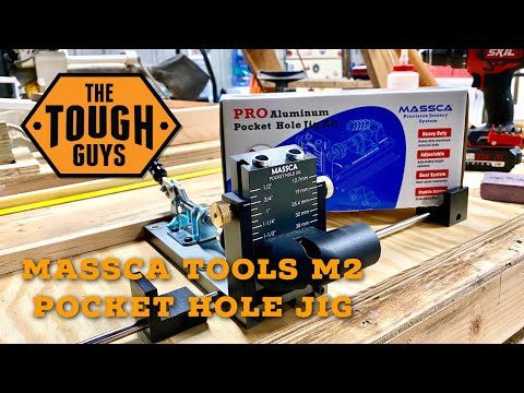 Massca Pro Aluminum Pocket Hole Jig System M2 | Adjustable &amp; Easy to Use Joinery Woodworking Tool For DIY Carpentry Projects