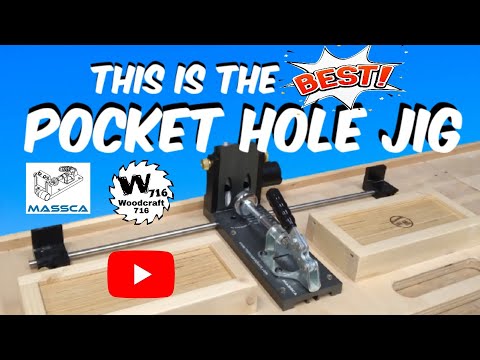 Massca M2 PRO Aluminum Pocket Hole Jig System  (Upgraded Triple Pilot Hole )