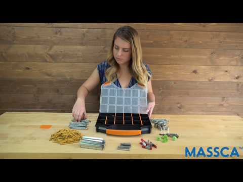 Hardware Organizer box with dividers - 18 Compartments.